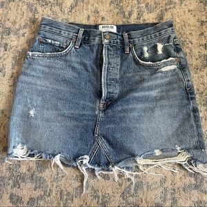 agolde denim skirt